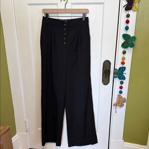 Sézane NWT Black Wide-Leg Pants